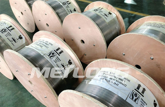 Inconel 625 Rurki kapilarne zwijane kapilarnie Linia wtryskowa Rurki kapilarne SS do studni geotermalnych