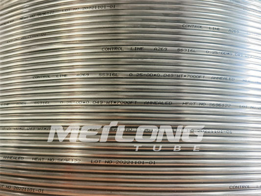 Duplex 2507 Hydraaling Steel Tube Coil ASTM A269 304 Linia kontrolna rurki kapilarnej ze stali nierdzewnej